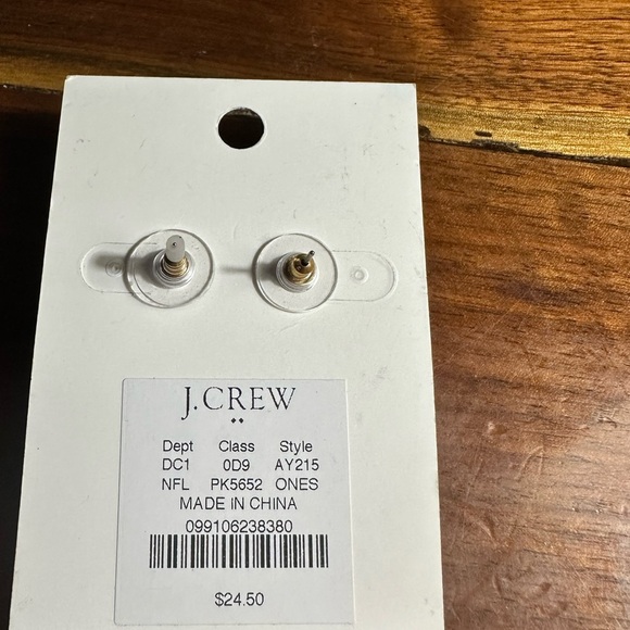 J. Crew Fuchsia Beaded Stud Earrings NOT available. - Picture 2 of 4